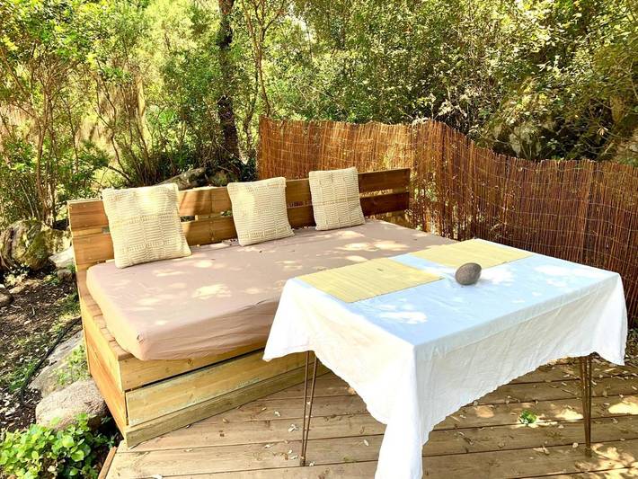 Tente pour 2 personnes, avec jardin ainsi que terrasse et vue en Corse - 4
