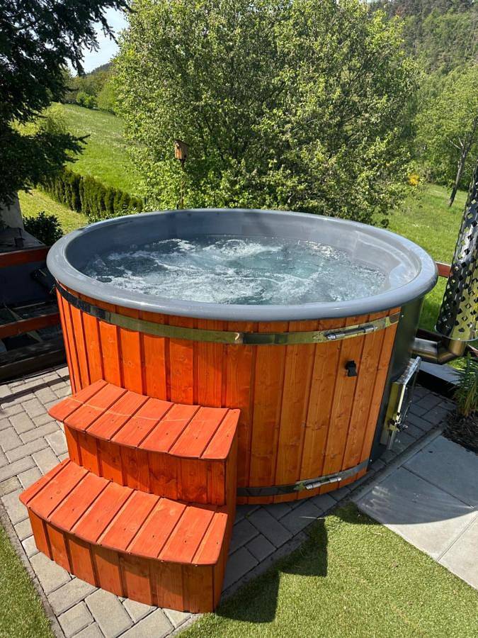 Ferienhaus für 5 Personen, mit Sauna und Garten sowie Ausblick, mit Haustier - 1