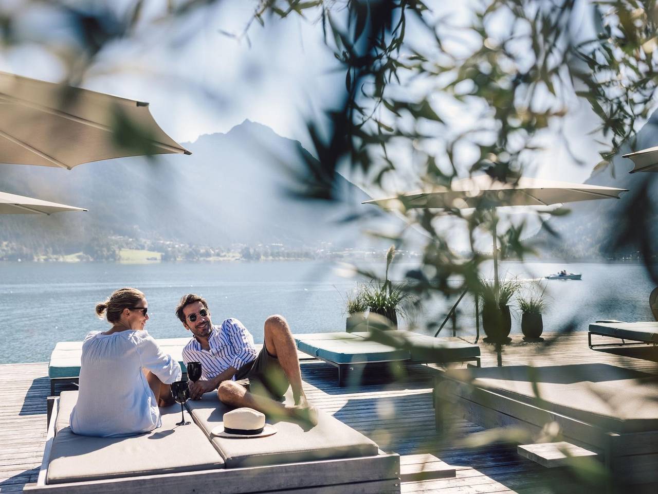 Seehotel Einwaller - Doppelzimmer seitlicher Seeblick Achensee in Pertisau, Eben am Achensee