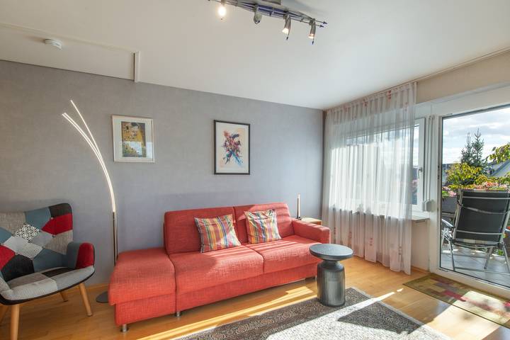 Appartement entier, Appartement "Diepold" avec vue sur les montagnes, jardin partagé et Wi-Fi in Wasserburg am Bodensee, Souabe (Bavière)