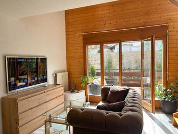 Gîte pour 4 personnes, avec balcon et vue à Vionnaz