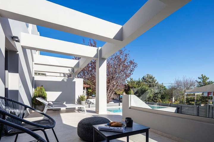 Ferienhaus für 9 Personen, mit Balkon und Garten in Chania und Umgebung - 2