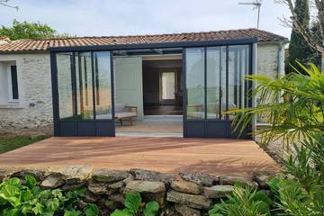 Gîte pour 4 personnes, avec jardin à Le Pellerin