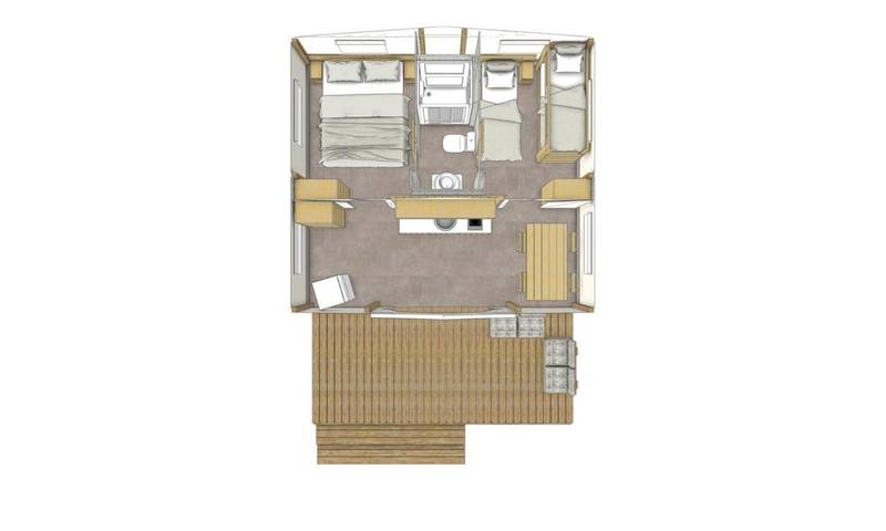 Camping für 5 Personen, mit Pool und Garten sowie Whirlpool in Manerba del Garda - 2