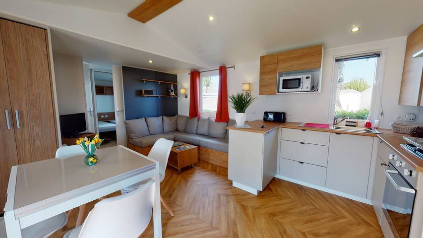 Mobil home pour 6 personnes, avec terrasse dans Plage des Mouettes - 4