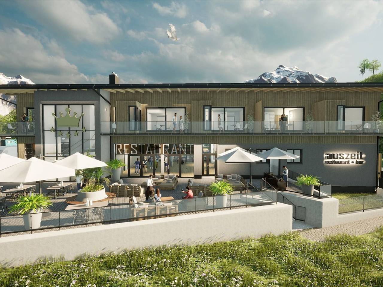 Campingresort Hinterstoder - Zeltplatz mit Pkw in Hinterstoder, Steyr-Kirchdorf