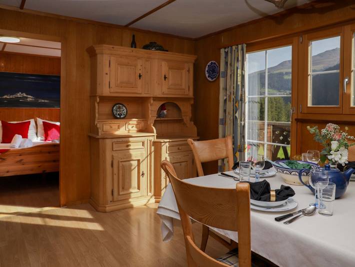 Ferienwohnung für 3 Personen, mit Balkon und Terrasse sowie Garten und Ausblick in Davos - 4