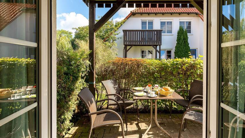 Ferienwohnung für 4 Personen, mit Terrasse und Garten