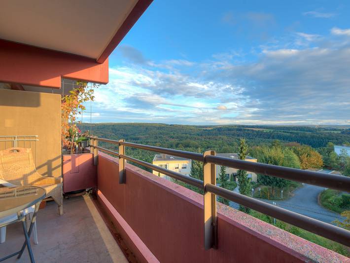 Ferienwohnung für 2 Personen, mit Ausblick und Balkon sowie Sauna am Mittelrhein