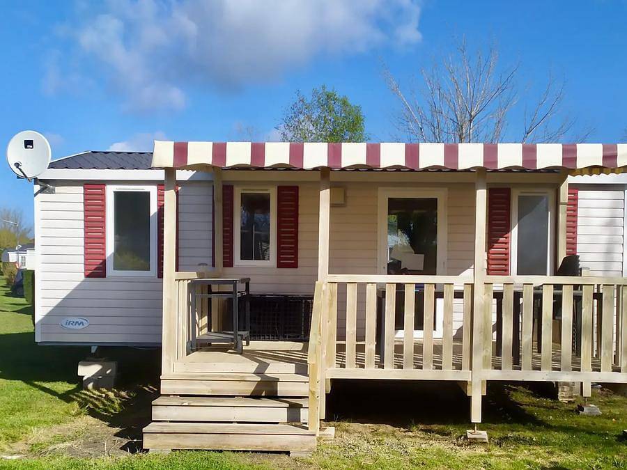 Camping Au Joyeux Faune - Mobilheim 6 personen - (Jf 402) - 3 Schlafzimmer - Klimaanlage in Les Mathes, Côte de Beauté