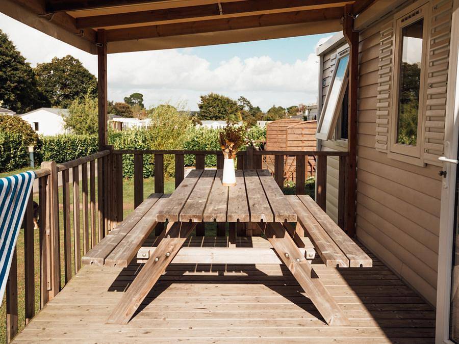 Camping Kerscolper  - Mobilheim 6 personen - 3 Schlafzimmer - 6 Personen in Fouesnant, Quimper und Umgebung