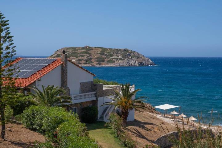 Ferienhaus für 4 Personen, mit Garten und Ausblick sowie Seeblick, mit Haustier auf Kreta - 3