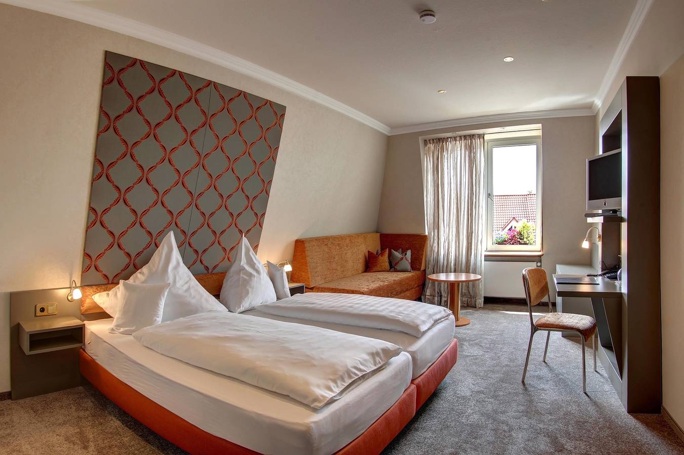 Hotel-Restaurant-Weinhandlung Im Engel - Doppelzimmer, Bad/Dusche/Wc Standard in Warendorf, Münsterland