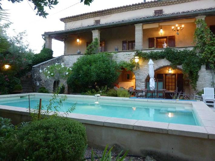 Maison de vacances pour 10 personnes, avec vue ainsi que piscine et balcon
