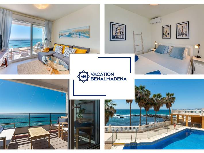 Apartamento de vacaciones para 4 personas, con jardín además de vistas al mar y piscina - 1