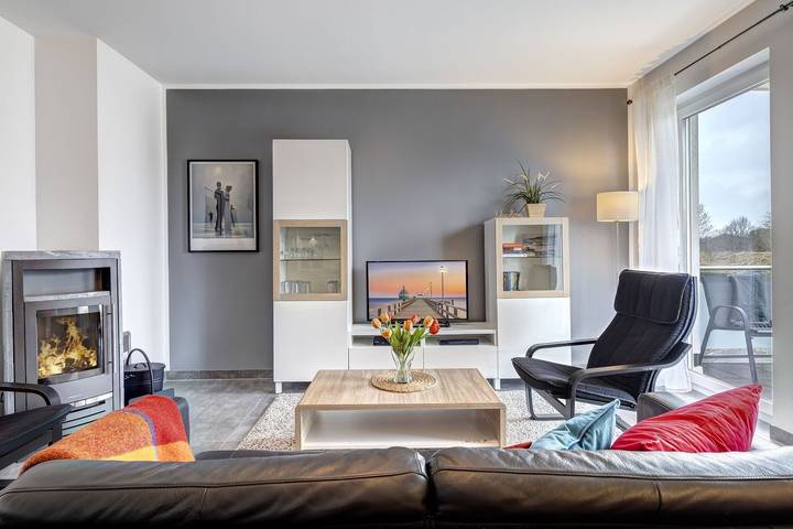 Ferienwohnung für 4 Personen, mit Balkon und Sauna