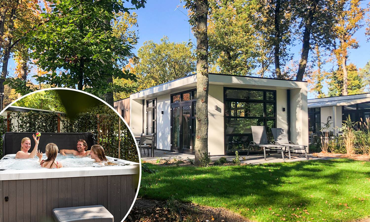 Recreatiepark Beekbergen — Module Special 6 Personen Wellness (Spa) in Beekbergen, Veluwe