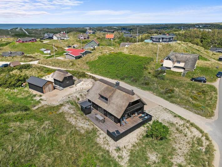 Ferienhaus mit Meerblick für 8 Personen, mit Terrasse in Vejers Strand
