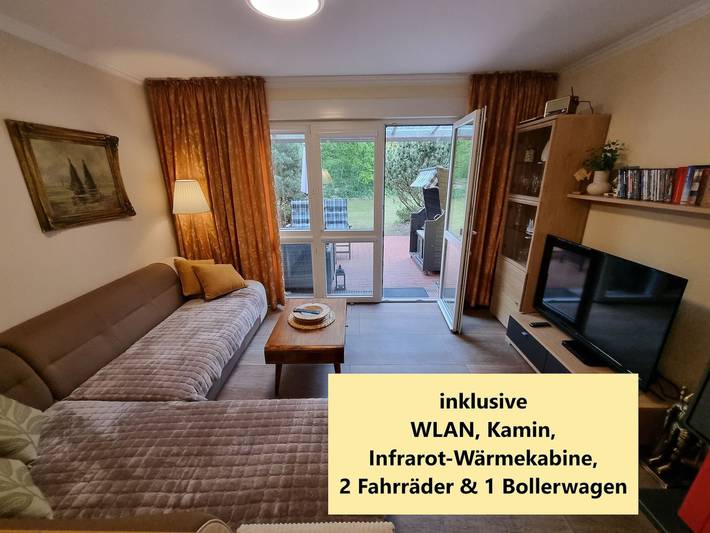 Ferienpark für 6 Personen, mit Sauna und Terrasse sowie Garten in Zempin