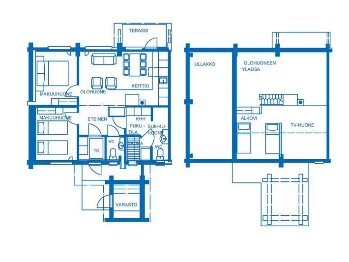 Ferienhaus für 6 Personen, mit Terrasse und Sauna in Inari