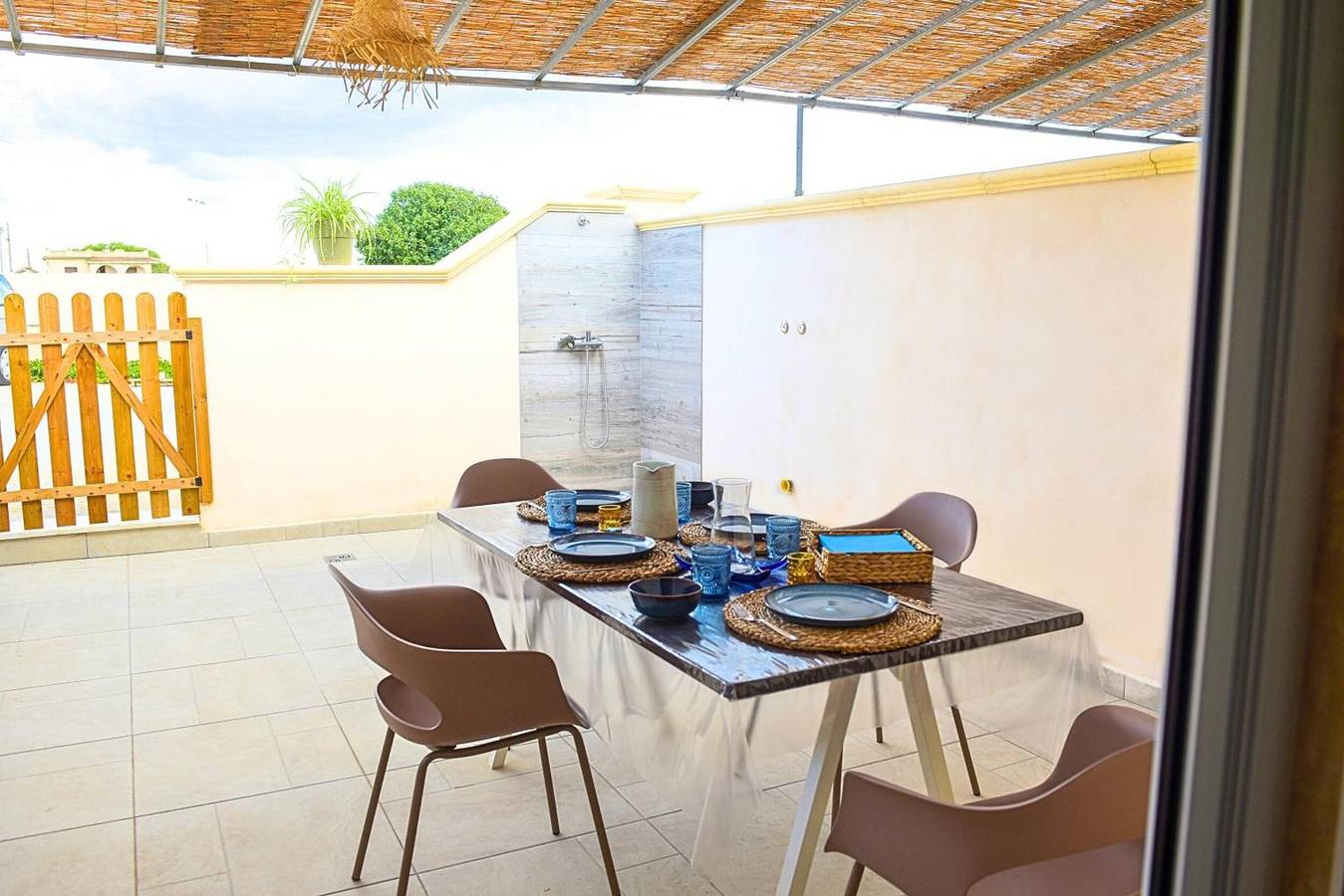 Villa Agave Nr. 1 mit Meerblick, Wlan und Klimaanlage im "Residence Pietranio" in Taranto, Golf von Tarent