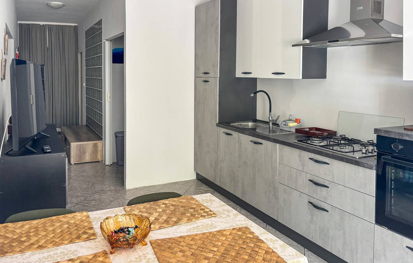 Urlaub am Meer: Apartment mit Meerblick, Terrasse und moderner Ausstattung in Lukovo, Kvarner Festland