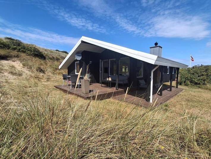 Villa for 6 personer, med Balkon/Terrasse og Sauna i Houvig