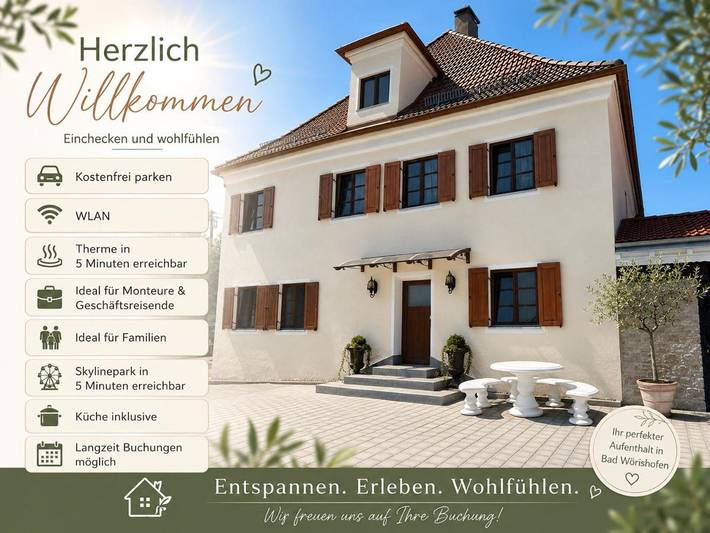 Ferienwohnung für 4 Personen, mit Terrasse und Garten sowie Ausblick in Allgäu Skyline Park