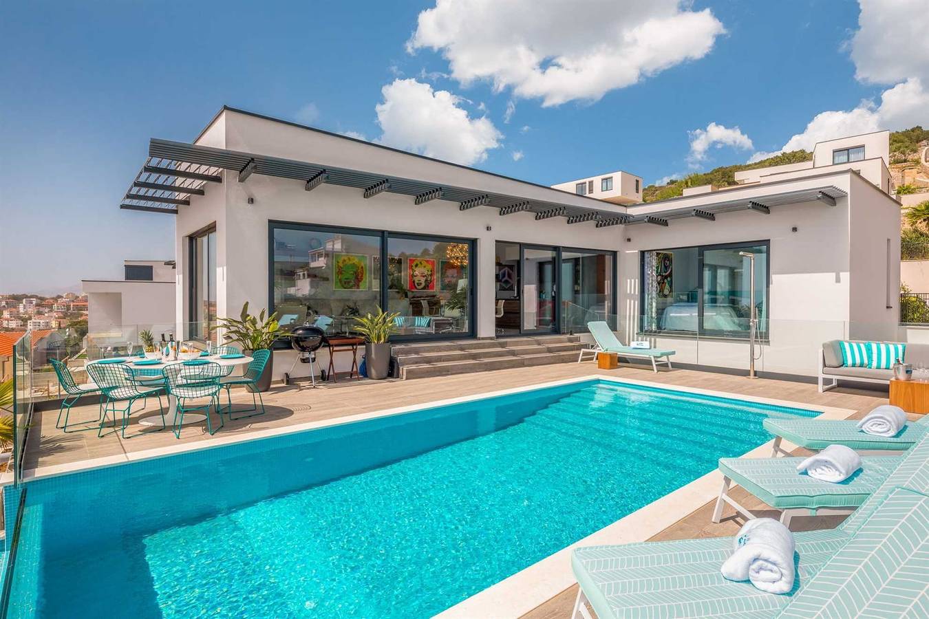 Villa pour 8 personnes avec balcon in Okrug Gornji, Čiovo