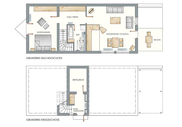 Ferienwohnung für 3 Personen, mit Ausblick und Garten, kinderfreundlich in Schwerin - 3