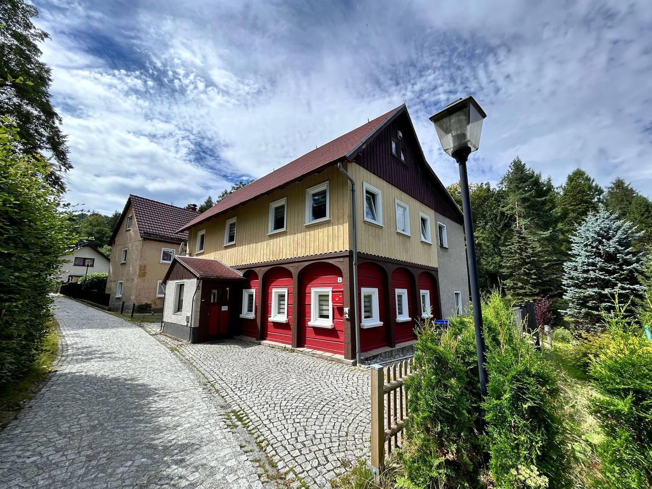Waldferienhaus Dunja mit Sauna, Whirlpool, direkt am Waldrand, Kletterfelsen in Oybin, Zittauer Gebirge