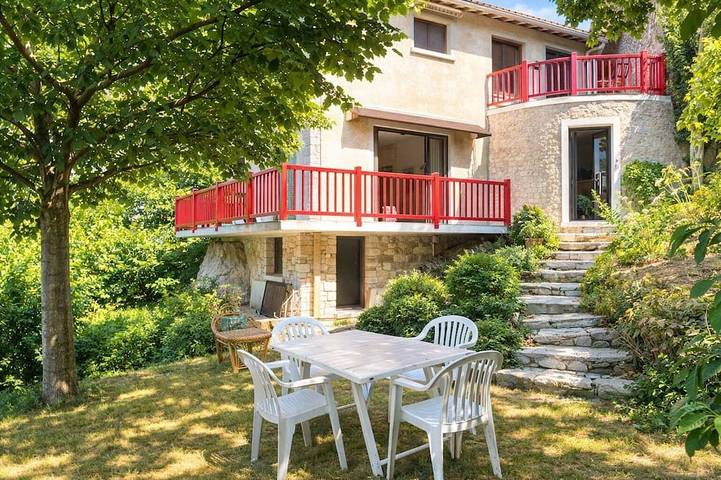 Gîte pour 6 personnes, avec jardin et balcon dans Courçay