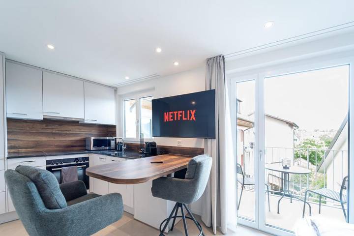 Ferienwohnung für 2 Personen, mit Balkon und Terrasse in Winterthur