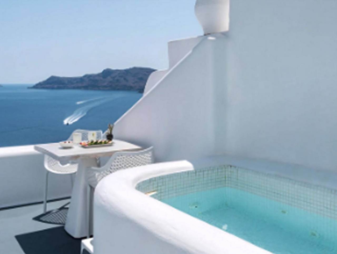 Villa für 2 Personen mit Terrasse in Oia, Santorin