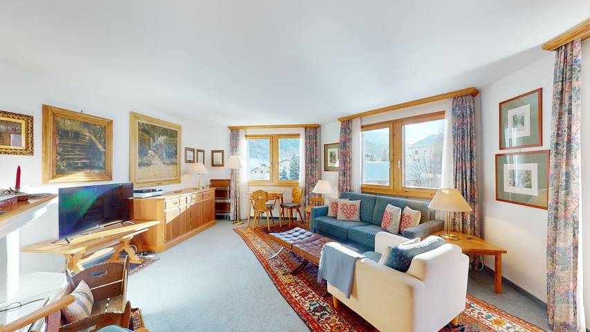 Ganze Wohnung, Apartment Belvair 39 - 3.5-Zimmer-Wohnung mit Balkon in Zuoz in Zuoz, Sankt Moritz