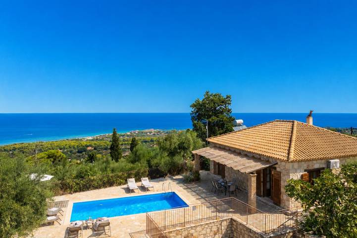 Villa für 6 Personen, mit Terrasse und Garten sowie Meerblick auf Zakynthos - 2