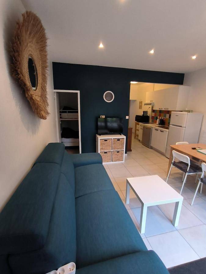 Gîte pour 6 personnes, avec Terrasse ainsi que Jardin et Piscine dans Plage Saint-Clair