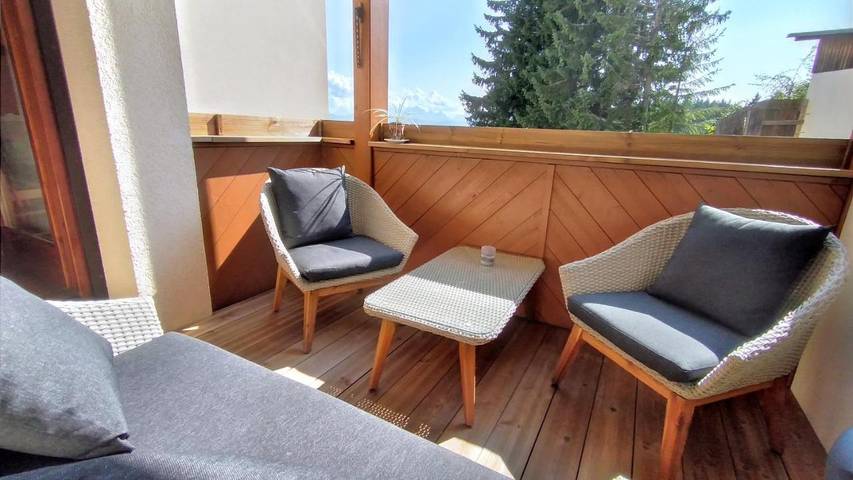 Ferienwohnung für 6 Personen, mit Garten und Ausblick, kinderfreundlich