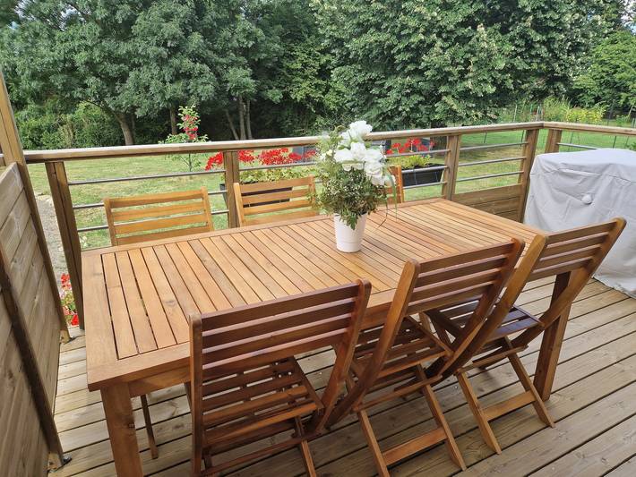 Ferienhaus für 5 Personen mit Terrasse in Champenoux, Nancy und Umgebung