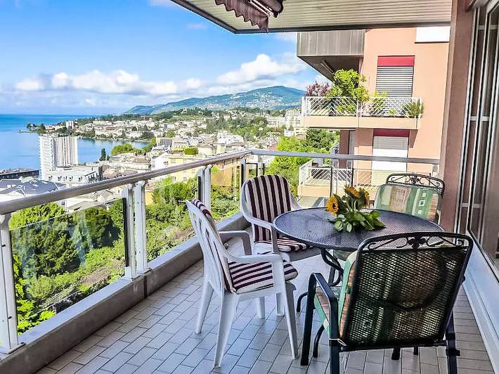 Appartement de vacances pour 5 personnes, avec balcon à Montreux