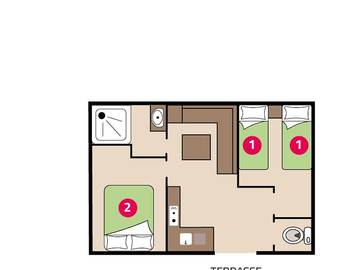 Camping für 4 Personen in Ballan-Miré, Loire-Tal, Bild 3