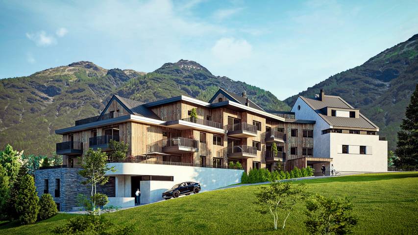 Studio für 2 Personen, mit Terrasse und Seeblick in Ladis