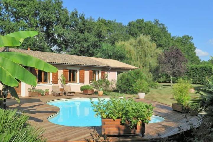 Ferienhaus für 6 Personen, mit Pool, mit Haustier