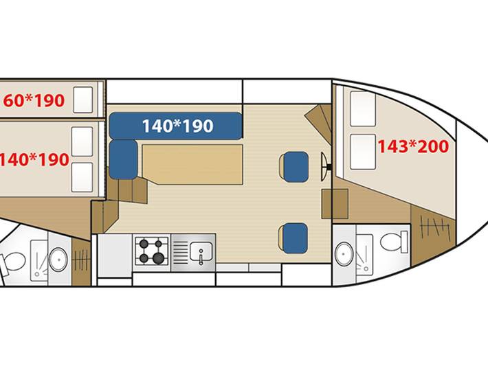 Péniche pour 7 personnes en Bourgogne-Franche-Comté - 2