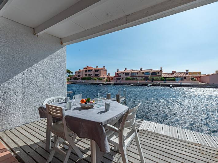 Maison de vacances pour 6 personnes, avec Balcon ainsi que Terrasse et Jardin à Le Barcarès