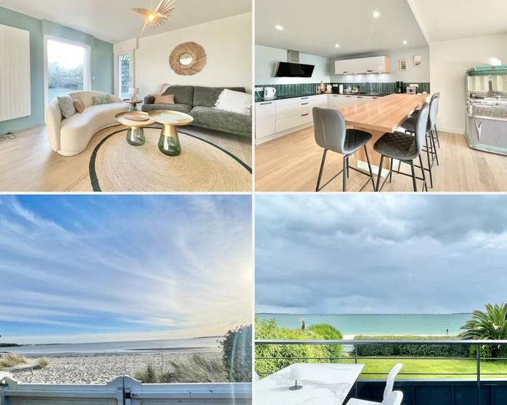 Location de vacances pour 16 personnes, avec jardin et vue dans Plage Kerleven - 2