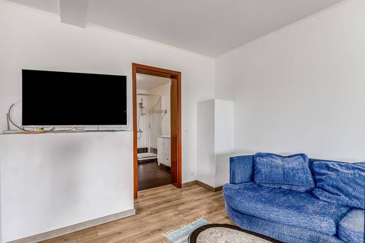 Hel lejlighed, Apartment 'Apartamento T2 Praia Do Almoxarife' with Sea View, Wi-Fi and Air Conditioning in Praia do Almoxarife, Faial