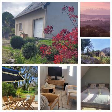 Gîte pour 4 personnes, avec jardin et terrasse dans Monts d'Arrée