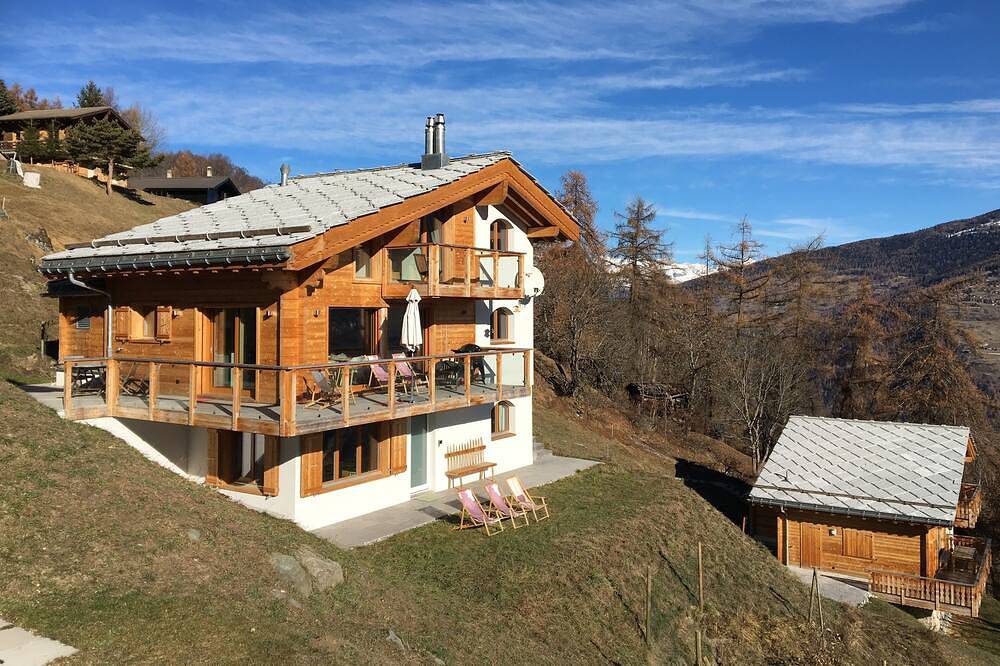 Casa Rural Con Piscina para 6 Personas en Hérémence, Wallis