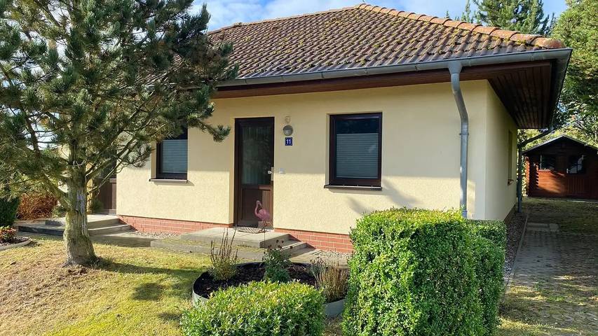 Ferienhaus für 4 Personen, mit Balkon und Garten in Marlow